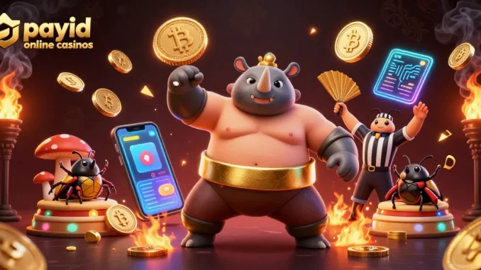 Experience fast-action fun at payid online casinos with this vibrant illustration of gaming excitement.